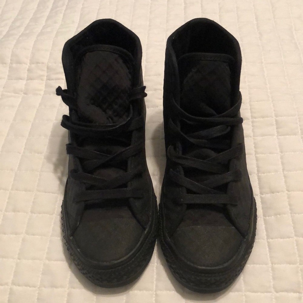 Black high top Converse, youth